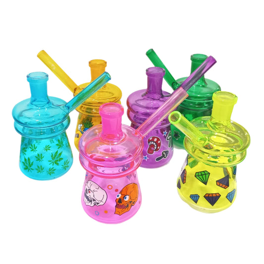6'" MINI COLORED BONG