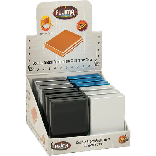 FUJIMA DOUBLE SIDED ALUMINUM CIGARETTE CASES